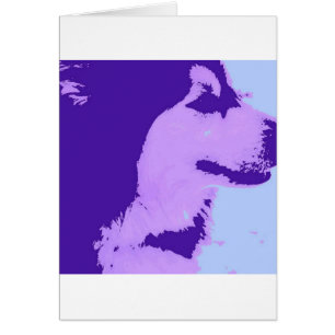 Purple Malamute Pop Art
