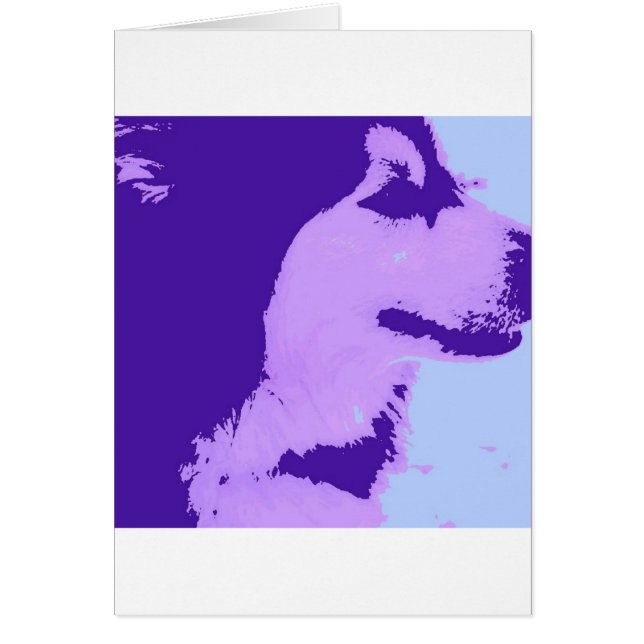 Purple Malamute Pop Art (Frente)