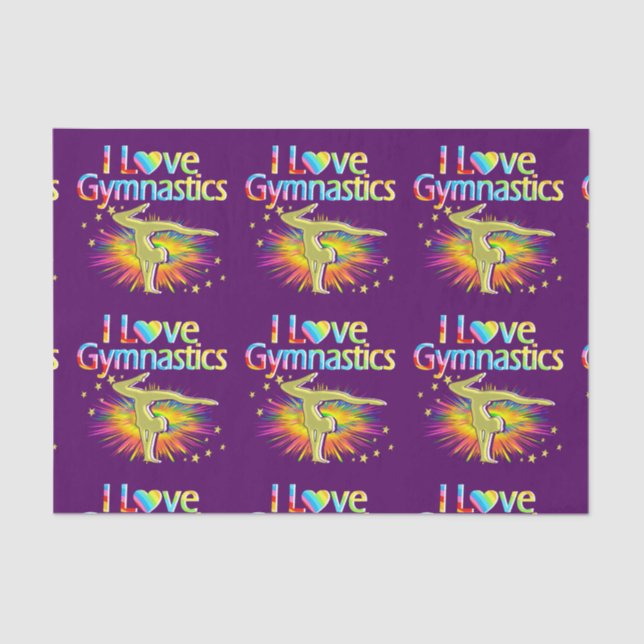 PURPLE ME ENCANTA EL PAPEL DE GIMNASTICA DE TEJIDO (Anverso)