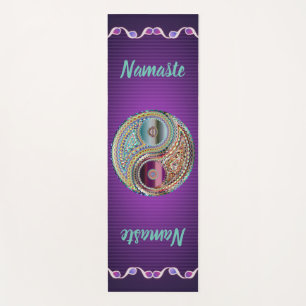 Purple & Namaste Yin Yang Jewel Tono Yoga Mat
