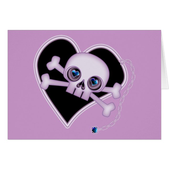Purple Neon Skull (Anverso (Horizontal))