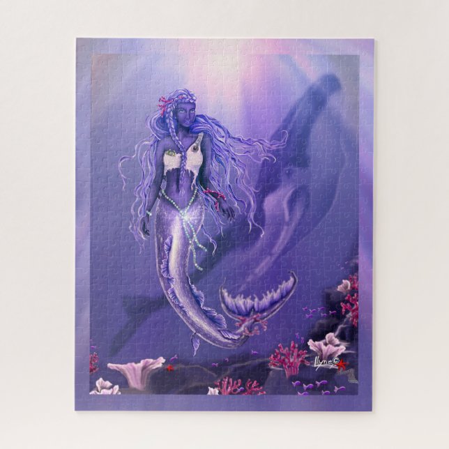 Purple Ocean Mermaid Jigsaw Puzzle (Vertical)