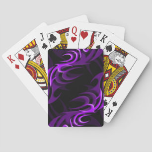 Purple on Black "Smoke" Jugando Cartas
