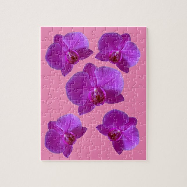 PURPLE ORCHIDS JIGSAW PUZZLE (Vertical)