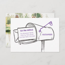 Purple Our New Address Buzón de correo móvil