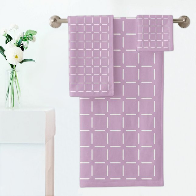 Purple plaid pattern Towel (Subido por el creador)