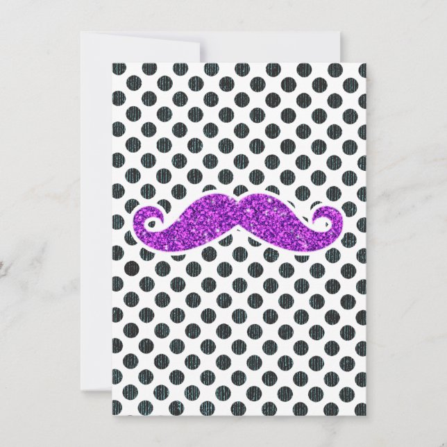 PURPLE PURPURINA MUSTACHE POLKA PUNTOS (Anverso)