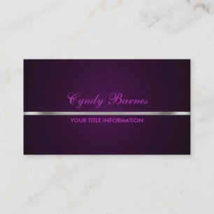 Purple Shimmer con tarjeta de visita Silver