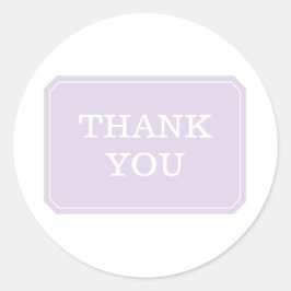 Purple Simply Elegant Gracias Pegatinas