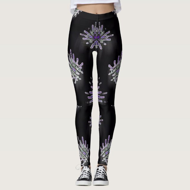 Purple Splash Energy Leggings (Anverso)