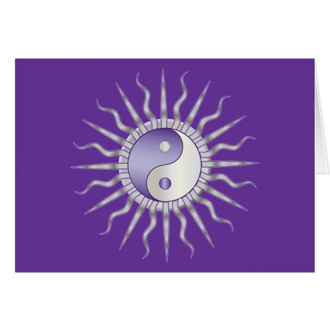 Purple Starburst Yin Yang (Anverso (Horizontal))
