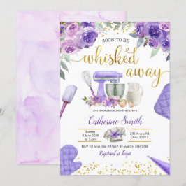 Purple Stock la invitación a la ducha de novia en 