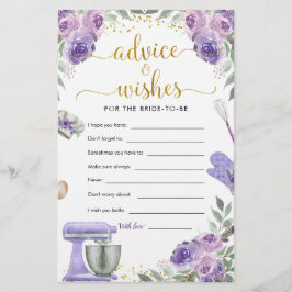 Purple Stock la tarjeta de consejo de ducha de nov