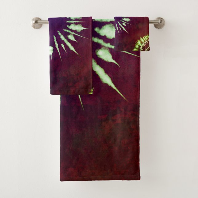 Purple Tie Dye Towel (In situ)