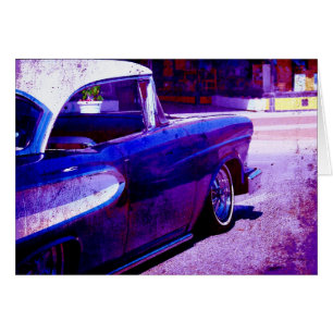 Purple Vintage Car Grunge Arte Digital En Todas La