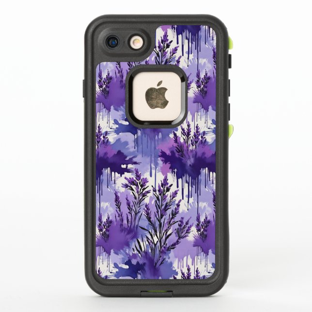 Purple Watercolor with Florals (Reverso)