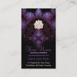 Purplezee v2 tarjeta de visita fractal