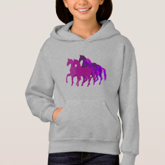 Púrpura acuarela Fantasía Caballo de vuelta en bic