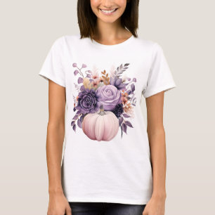 Púrpura acuarela pastel camisa de calabaza de Hall