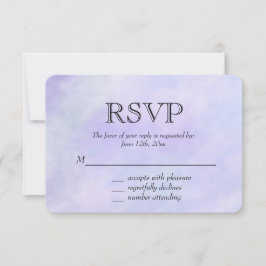 Púrpura acuarela RSVP