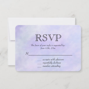 Púrpura acuarela RSVP