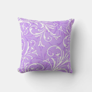 Púrpura almohada ornamental reversible
