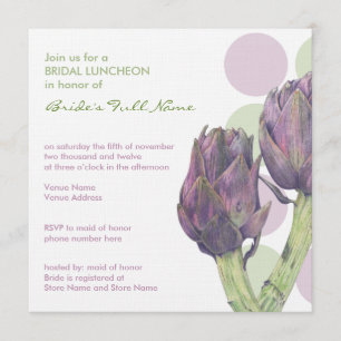 Púrpura artichoa hace invitación a Nocheon