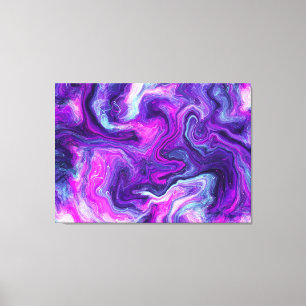 Púrpura, azul, arte de fluido rosa