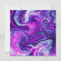 Púrpura, azul, marble rosa fluido arte te extraña
