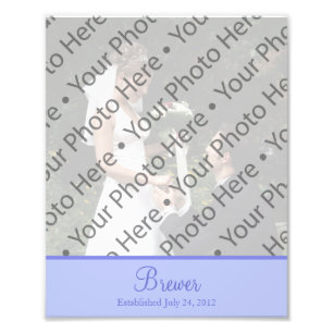 Púrpura Boda de fotos con texto Personalizado