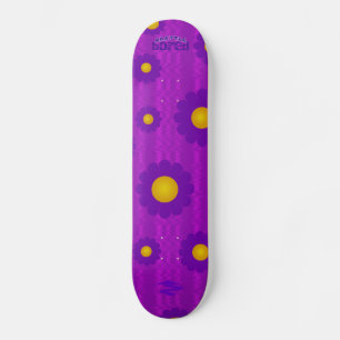 Púrpura Daisy Brattle Bored Skateboard