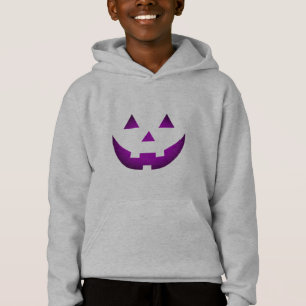 Púrpura de Halloween Jack o cara de calabaza de l