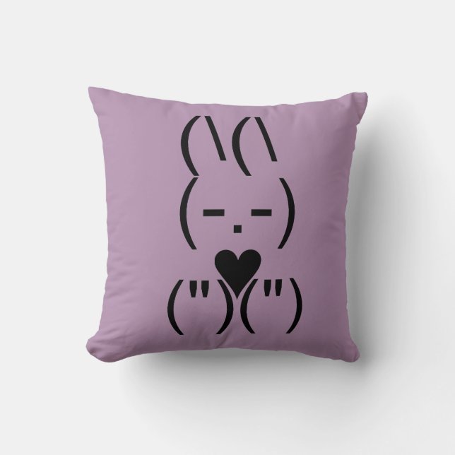 Púrpura de la almohada del conejito del teclado (Anverso)