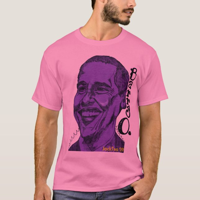 Púrpura de la camiseta de Barack, JackTea '09 (Anverso)