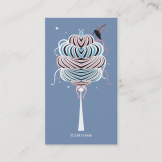 PÚRPURA DE LA TARJETA DE VISITA DEL ÁRBOL DEL