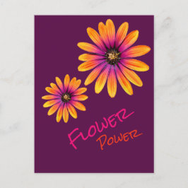 Púrpura de postal FlowerPower