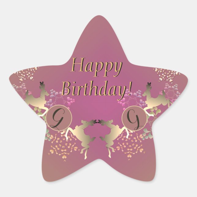 Púrpura de reno Pegatina de texto (Anverso)