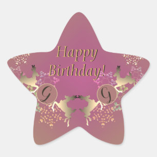 Púrpura de reno Pegatina de texto