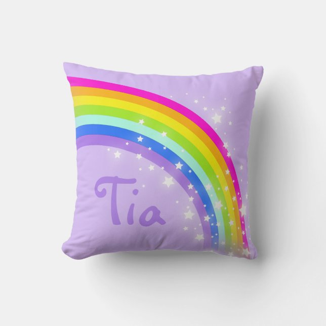 púrpura del arco iris - almohada del cortocircuito (Anverso)