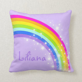 púrpura del arco iris - chicas "su" almohada