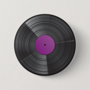 Púrpura del botón del vinilo