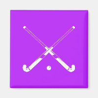 Púrpura del imán de la silueta de hockey sobre hie