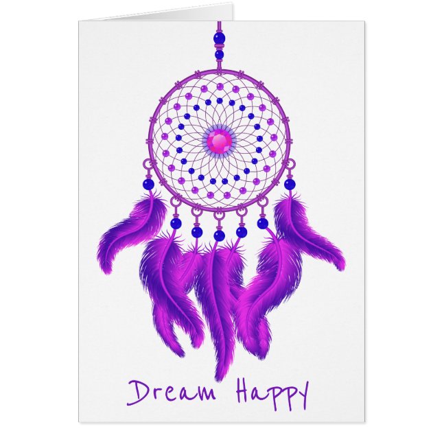 Púrpura Dream Catcher (Frente)