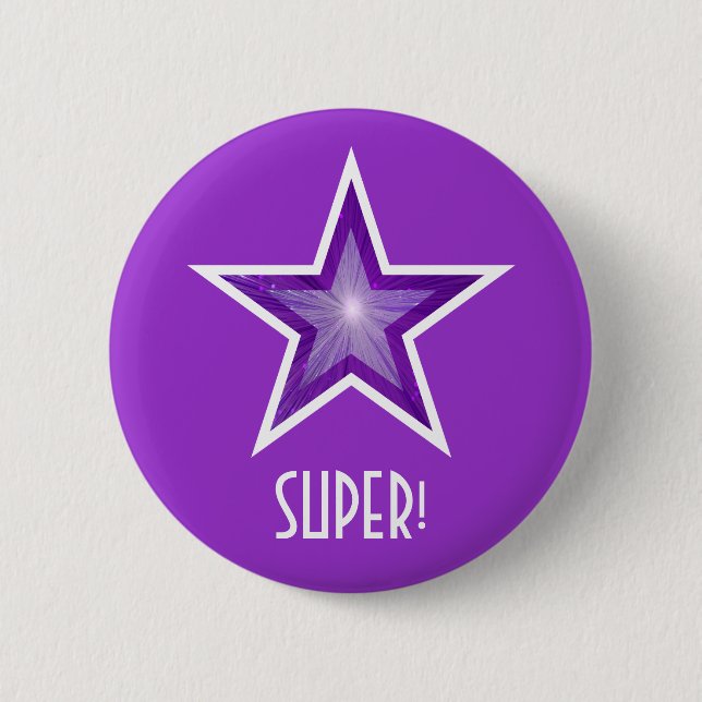Púrpura estrella del botón "SUPER!" (Anverso)