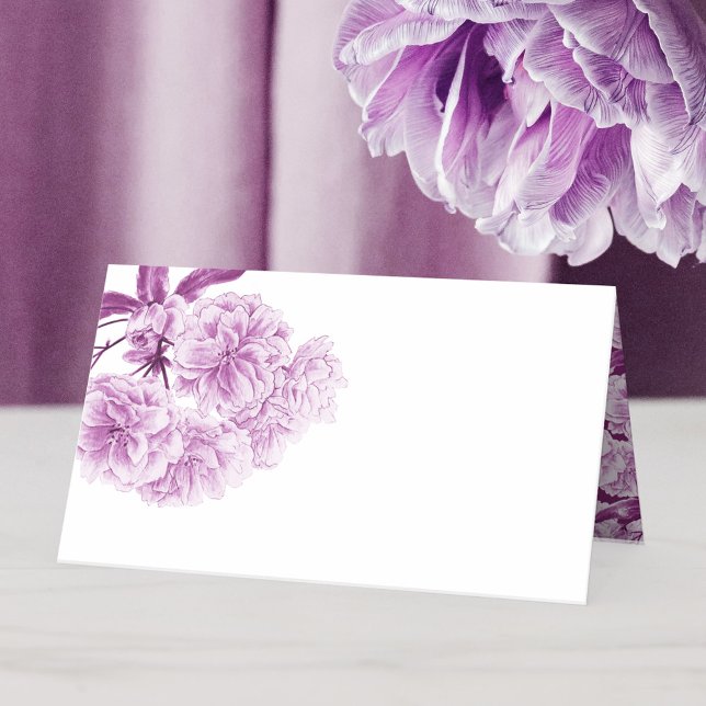 Púrpura flor de primavera floral carpa tarjetas de (Subido por el creador)