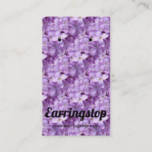 Púrpura Flores Lilacs Trazando Tarjetas