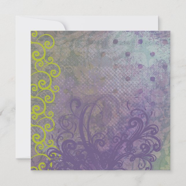 Púrpura Grunge Scrolls (Anverso)