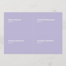 Púrpura Lilac Boda Tarjeta DIY