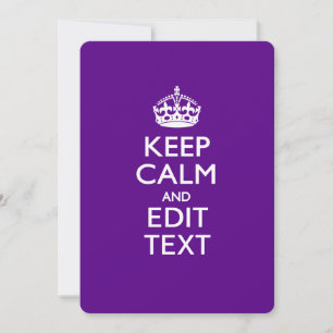 Púrpura Mantén La Calma Y Tienes Tu Texto Fácilmen