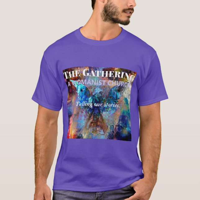 Púrpura masculina cuenta la camiseta de nuestras h (Anverso)